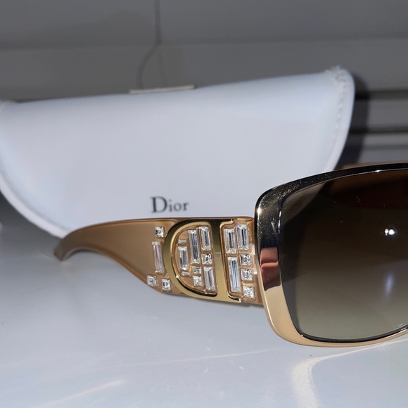 Dior Gold with Swarovski Crystals Sunglasses